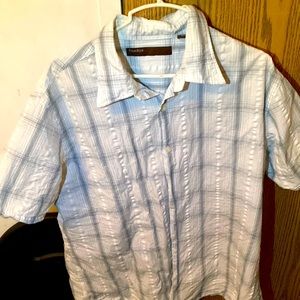 Perry Ellis white Short Sleeve XL Mens Shirt